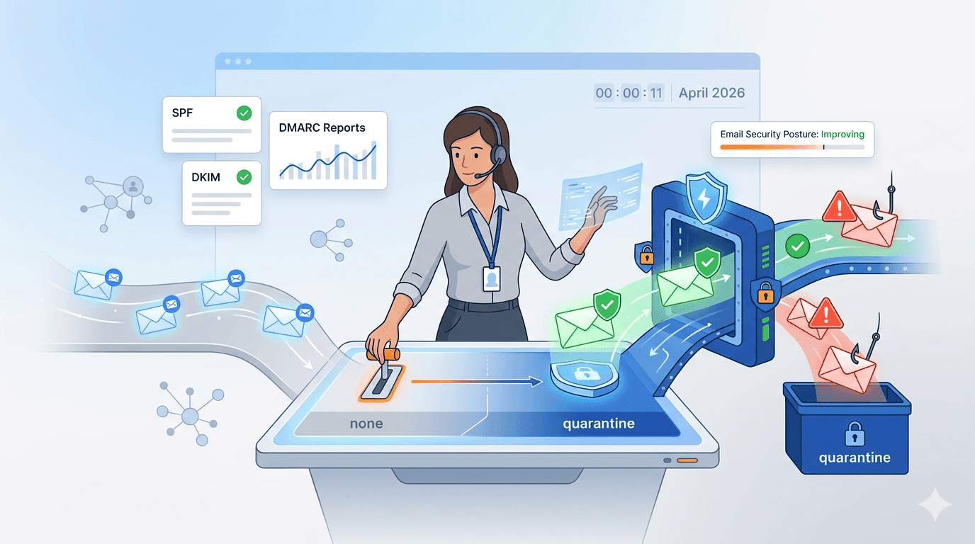 Blog post: Navigating DMARC Policy Changes: From None to Quarantine in 2026